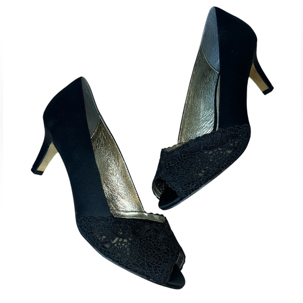 Adrianna Papell Jude Slip On Open Toe Heels - Picture 6 of 7
